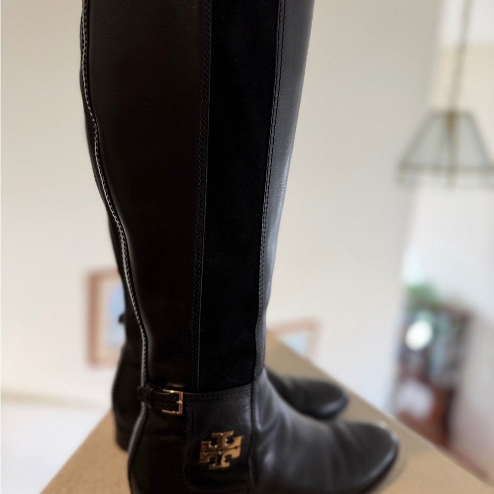 Tory Burch Black Over the Knee Boots